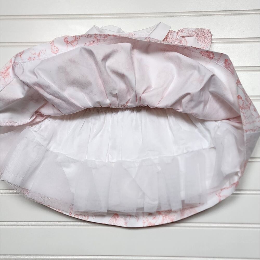 NWT Janie and Jack Rabbit Toile Print Dress - Picture 4 of 7